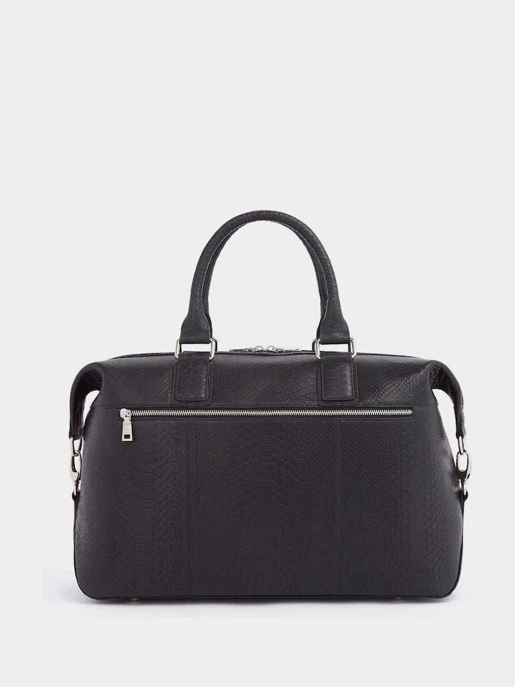 Black The Nevada Leather Weekender Bag